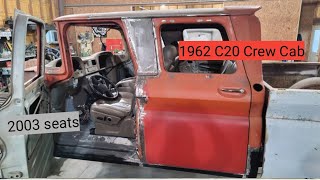 Project Kermit 1962 c20 crew cab Seats