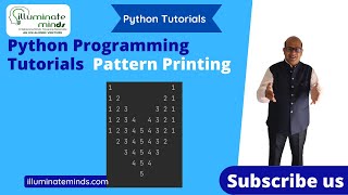 Pattern Printing Python Programming | TCS NQT | illuminateminds.com