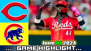 Cincinnati Reds vs. Chicago Cubs GAME HIGHLIGHTS (06/01/24) | MLB Season 2024