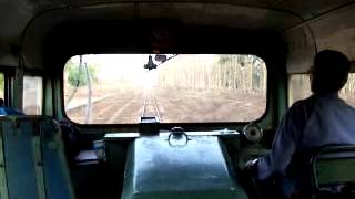 This is how a railbus is driven taken on the Shimoga-Talguppa Line. The Railbus is now extinct