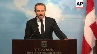 Danish FM condemns Israel's move to build in East Jerusalem settlement; Israeli FM comment