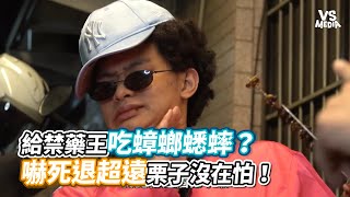 給禁藥王吃蟑螂蟋蟀？嚇死退超遠栗子沒在怕！《VS MEDIA x 瘋男》