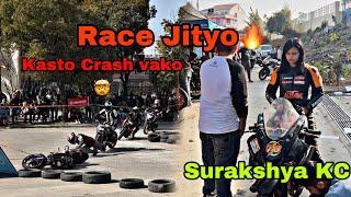 Surakshya Bhauju ko Race herum kta ho😂 || Race Wars 250CC 🤯@SURAKSHYAKCOFFICIAL