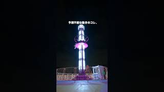 夜の遊園地がとんでもなかった… #shorts