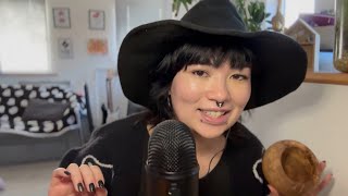 ASMR with a witch (mouth sounds, spell making, tapping, energy pulling, personal attention)