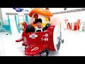 Airplane Power Wheels Car Toy Assembly with Baby Care Toys for Kids