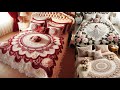 Outstanding Bridal Bedsheet Modal Knitted With Wool (Patterns Ideas) #knitted #Crochet #bedsheet