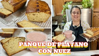 PANQUE DE PLATANO  CON NUEZ ( TE EXPLICO PASO A PASO PATA QUE NO QUEDE SECO )