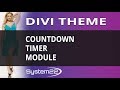 Divi Theme Countdown Timer Module