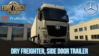 Euro Truck Simulator 2 : Dry freighter, Side door Trailer