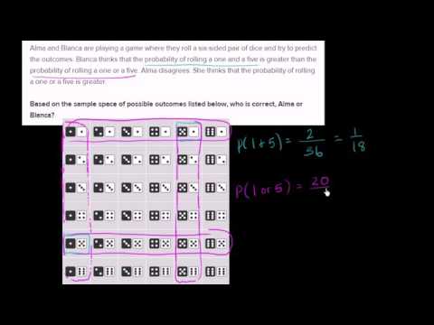 12 Analyzing sample space for roll of dice YouTube2 12 Analyzing sample space for roll of dice YouTube2