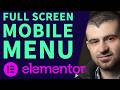 Elementor Full Screen Mobile Menu (Popup Method) – Clean, Modern & Easy
