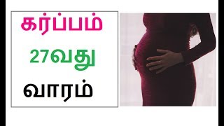 கர்ப்பம் வாரம் 27|Tamil  Week 27| 27 வார கர்ப்பம்|pregnancy week by week video in tamil