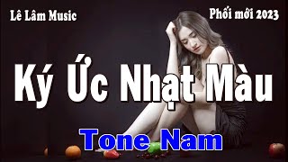 Karaoke - KÝ ỨC NHẠT MÀU Tone Nam | Lê Lâm Music