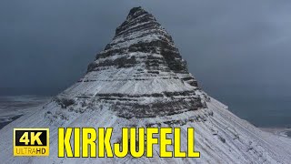 Kirkjufell Mountain 🇮🇸 Iceland, Drone 4K 60 fps