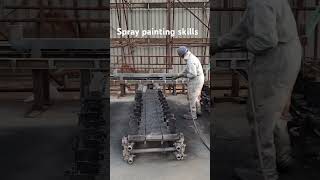 Spray painting skills #painting #industry #viral #trending #coating