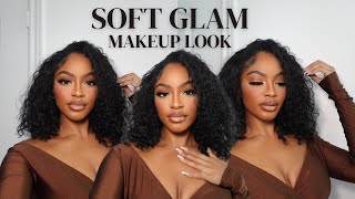 Makeup Routine: Soft Glam look  NO FOUNDATION used | Full-Coverage light weight | Beginner easy