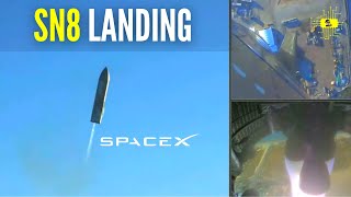 SpaceX's Starship SN8 Launch & Landing #Shorts