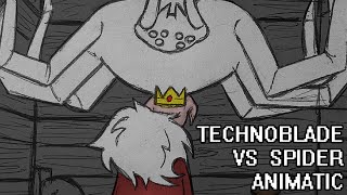 Technoblade has an epic battle against a spider | Animatic