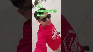 One championship ticket #ticket #highlights #shortsvideo #shortsfeed #youtuber #youtube #fyp #shorts