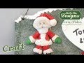 Sugar Buttons Father Christmas character made with air drying clay