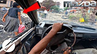 1991 Mazda 323 GLX 1.6i Kombi POV DRIVE IN AFRICAN CITY🇨🇩