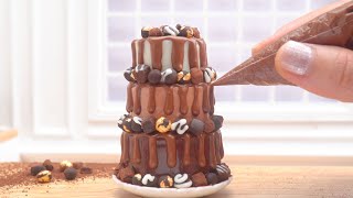 Satisfying Miniature Chocolate Cake Decorating | So Yummy Miniature Cake Design By Tiny Cakes
