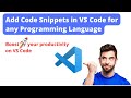 Code Faster on VS Code with Code Snippets