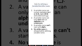 #9 - Rules of Creating Variables/Identifier names in Python | Python Tutorial | Praveen Kumar