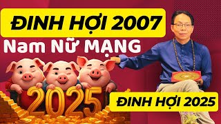 Horoscope for Dinh Hoi 2007 year of birth, male and female, year of birth 2025, lucky stars to at...