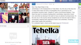 Tata Steel exposed: Social Media smear campaign against Tehelka