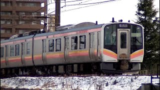 E129系A8+B3編成　信越本線上り432M　吉田→新潟→長岡