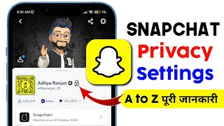 Snapchat par Privacy kaise lagaye 2026 | Snapchat privacy settings | snapchat security settings