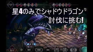 [オクトラ]シャドウドラゴンを星4のみで討伐に挑戦