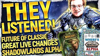 Blizz Just 180’d ANOTHER Bad Decision! TBC Classic CONFIRMED?! Shadowlands Alpha Impending | NEWS