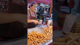 #ปาท่องโก๋สเปน Churros #ตลาดเซฟวัน #โคราช #streetfood #thailand #foodlover #jarnzab #จารย์แซ่บ