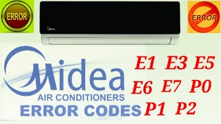 #Midea Inverter Air Conditioner Error Codes | How do you find the error code on a Midea AC?