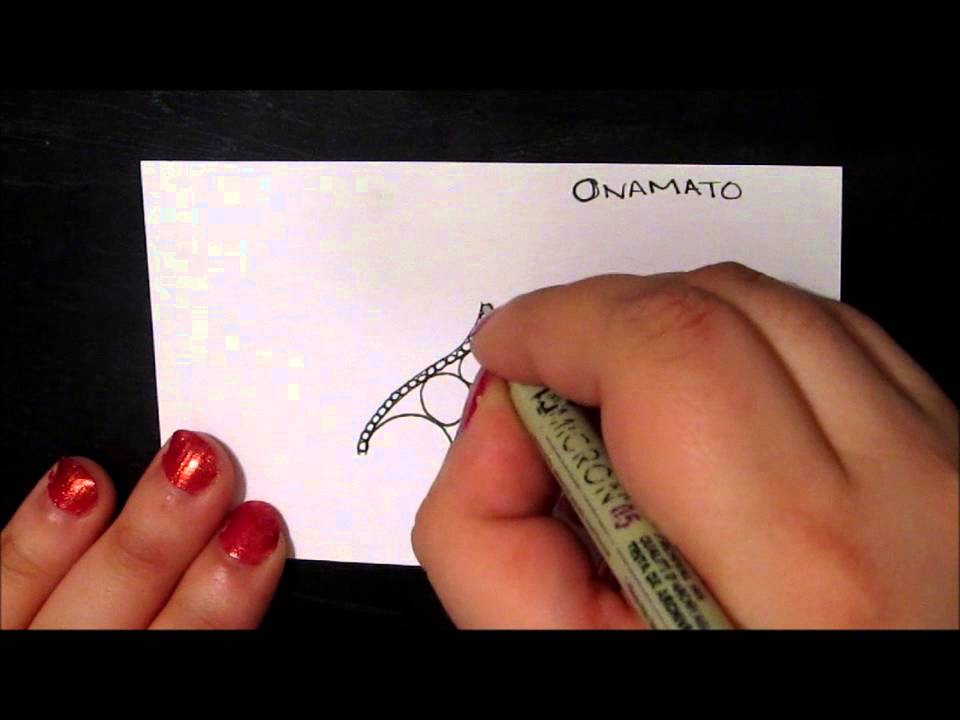 Tangle Tutorial Onamato Youtube