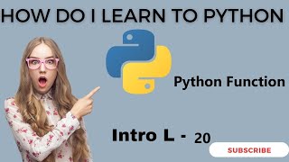 L - 20 function in python in hindi with notes