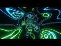 Hypnotic Green Blue Tunnel Abstract Background Video VJ Loop - Simple Lines Pattern - 4k Screensaver