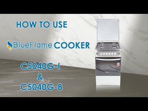 HOW TO USE BLUEFLAME 50x50 FULL GAS COOKER C5040G-I & C5040G-B - YouTube