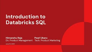 Introduction to Databricks SQL