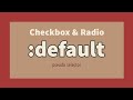 CSS :default Pseudo Selector Explained !