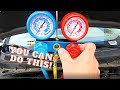 How to Recharge a Car's A/C System Using a Manifold Gauge Set & Vacuum Pump - Air Conditioning