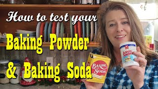 How to test your Baking Soda \u0026 Baking Powder to be sure it's working ~ Kitchen Tip