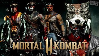 Mortal Kombat 11 - ALL Nightwolf Skins, Intros & Victory Poses!!