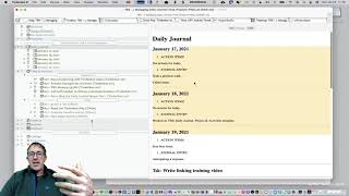 Tinderbox Training -  Daily Journal Time Tracking Project Management Part 1