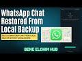 How to Restore WhatsApp Chat from Local Backup | WhatsApp Backup Restore | 2024 | 2025 | Android
