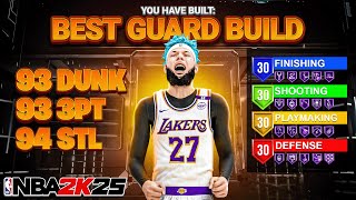 BEST GUARD BUILD IN NBA 2K25! Best ALL-AROUND GUARD BUILD! Best Build NBA 2K25!