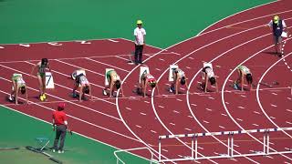 女100mH  決A  全国高校中部ブロック予選